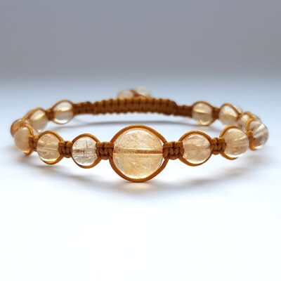 CYTRYN bransoletka damska # Jestem Gotowa Na Więcej Dostatku. Przyjmuję Go Z Lekkością