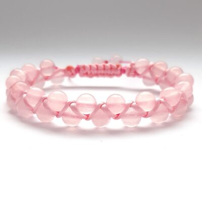 Kwarc Różowy Bransoletka Damska Miłość Kamienie Naturalne