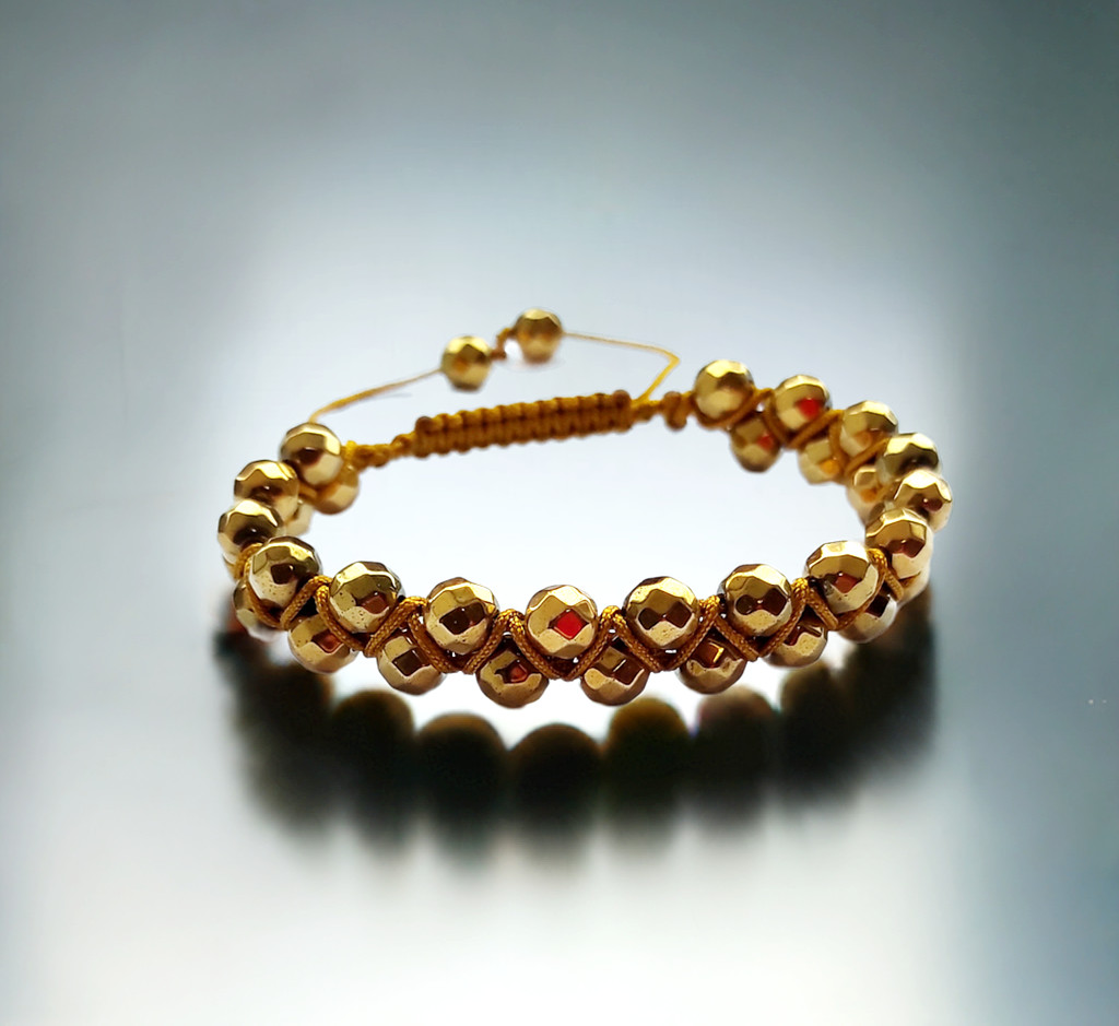 ZŁOTY HEMATYT bransoletka damska # Jestem W Swojej Mocy. Widać Mnie. Wiem, Kim Jestem - obrazek 3