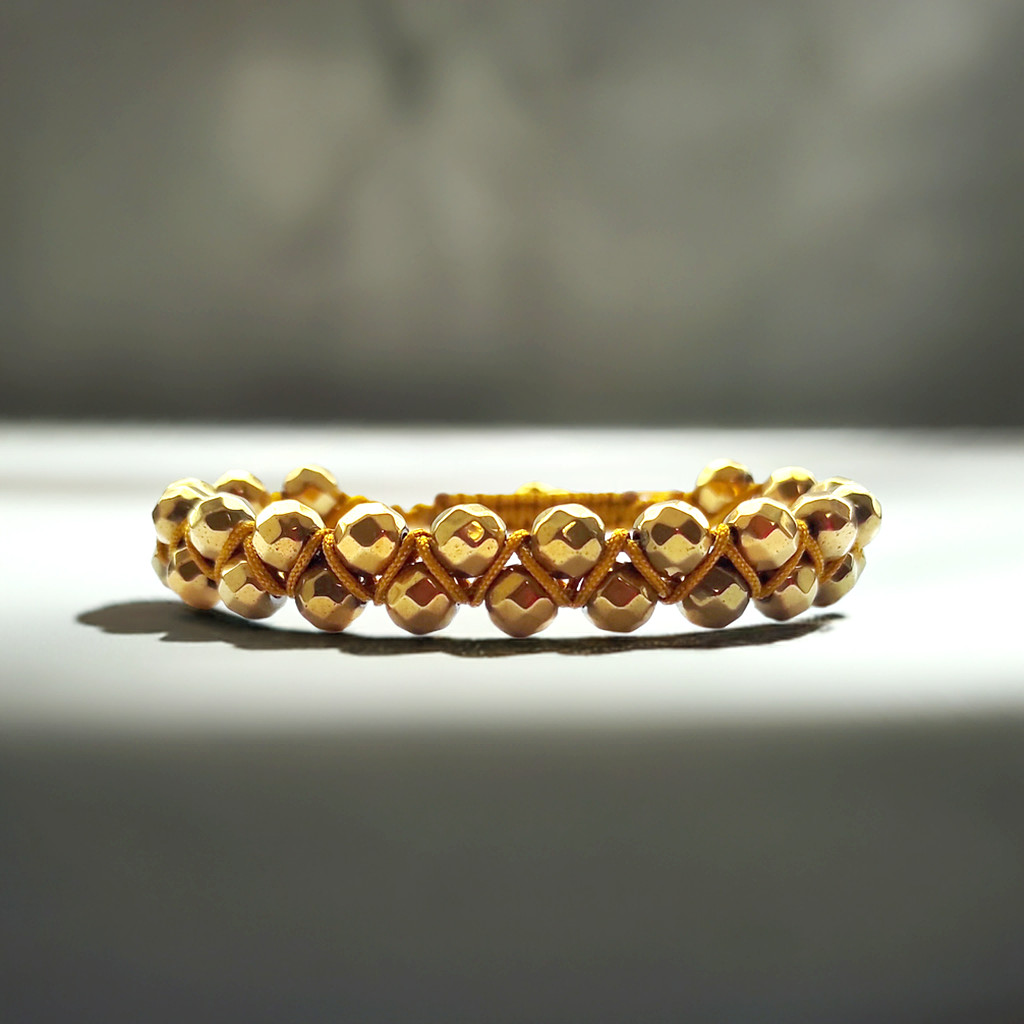 ZŁOTY HEMATYT bransoletka damska # Jestem W Swojej Mocy. Widać Mnie. Wiem, Kim Jestem - obrazek 2