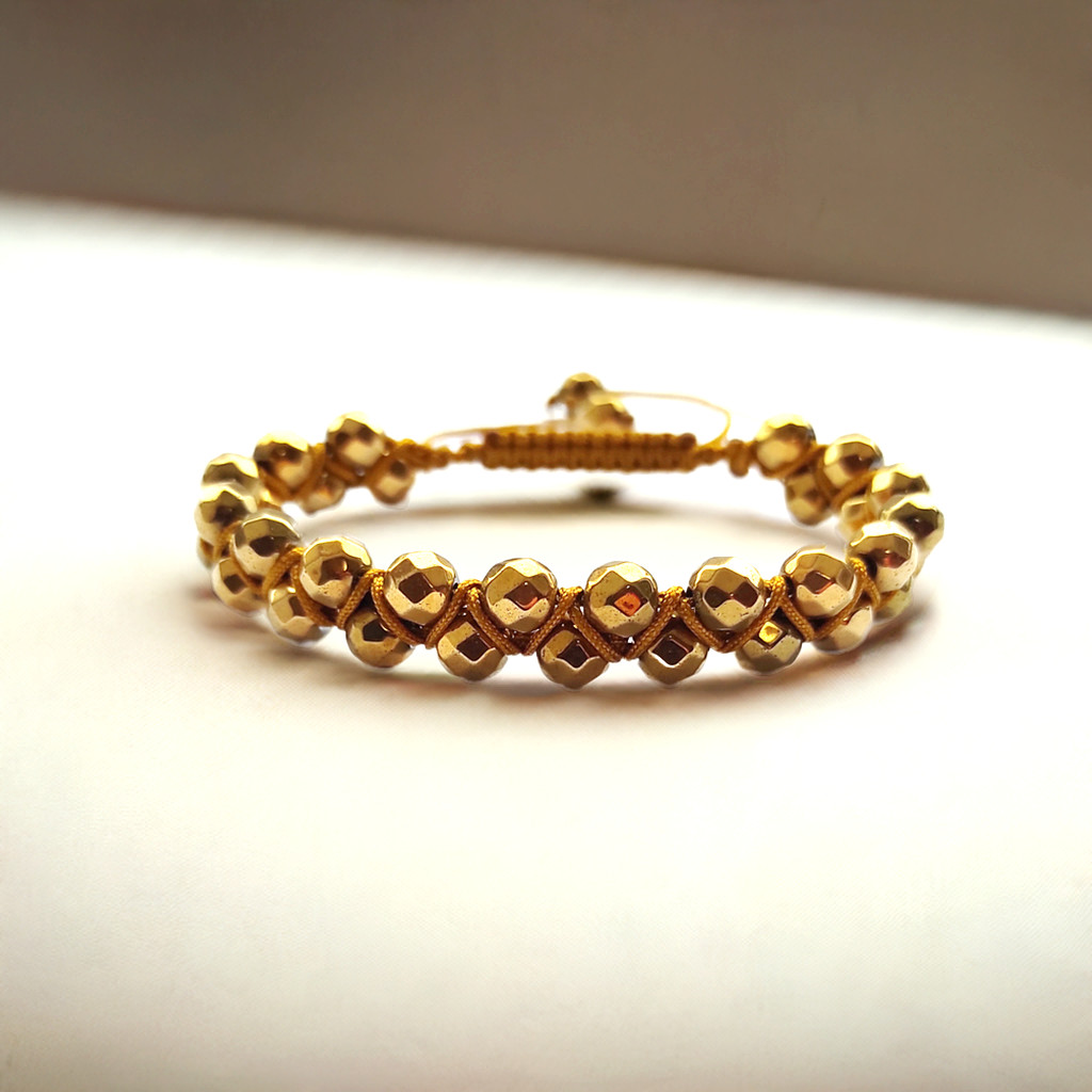 ZŁOTY HEMATYT bransoletka damska # Jestem W Swojej Mocy. Widać Mnie. Wiem, Kim Jestem